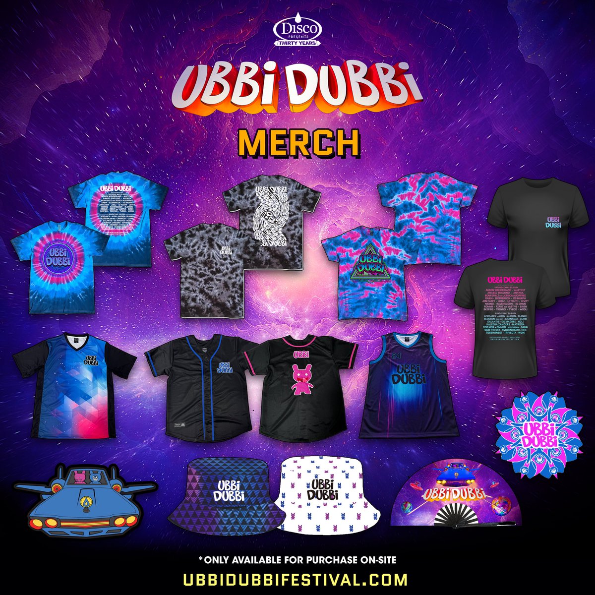 Ubbi Dubbi 2024 merch has landed 🚀Swing by the merch booth at the festival to snag these exclusive designs & more!