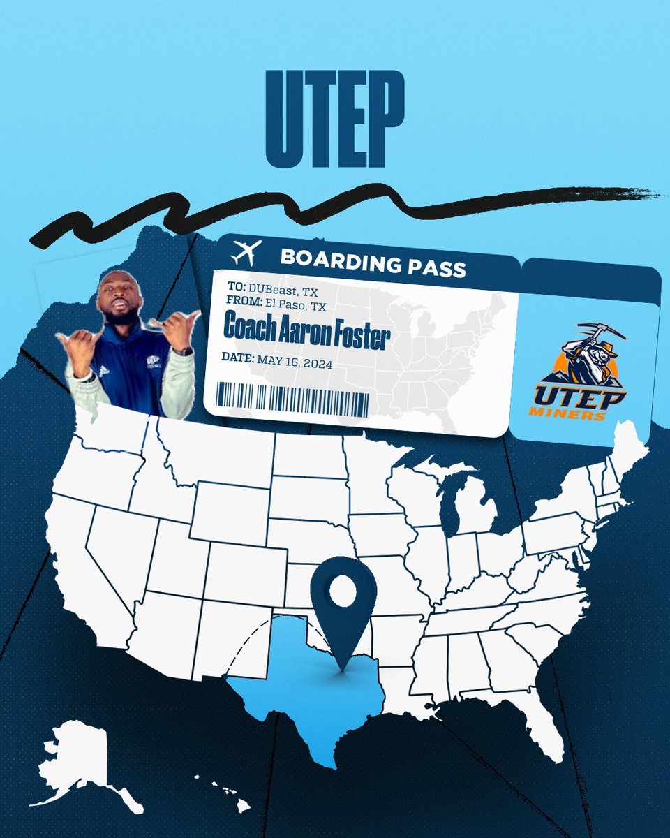S/O @CoachFoster23 & @UTEPFB for coming through DUBeast, Texas today! #RecruitDUBeast