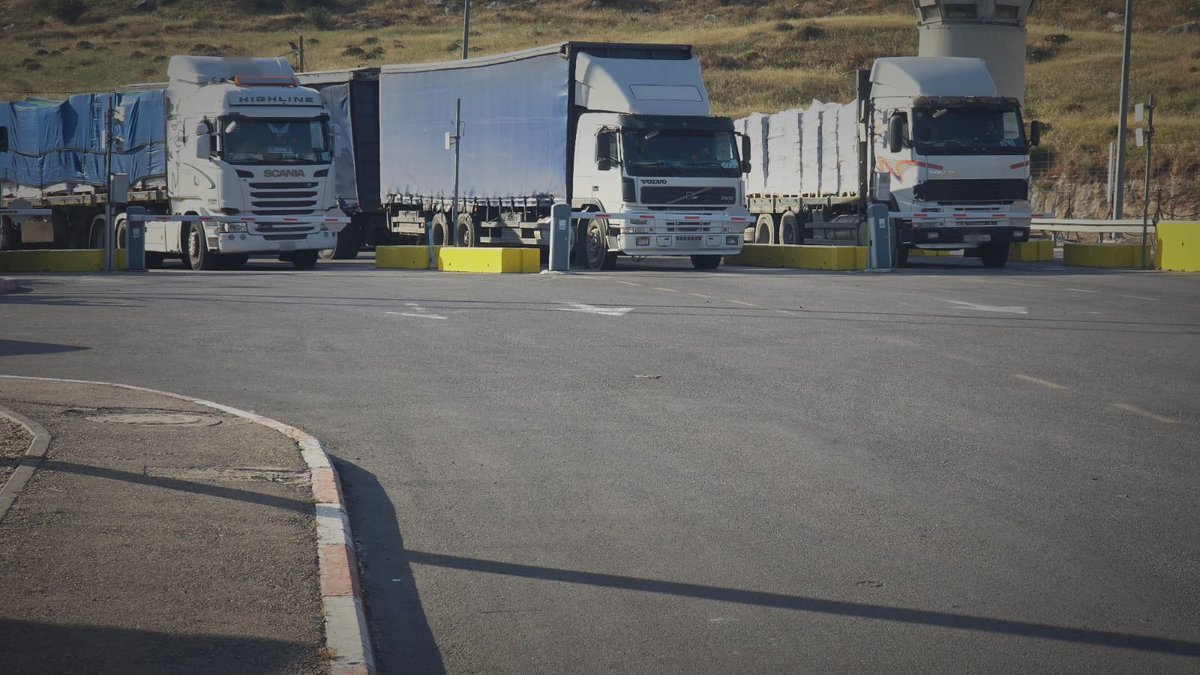 Latest humanitarian updates: 🚛We've opened inspection routes from Judea and Samaria. 🚛The Kerem Shalom and Erez crossings are open, and aid is arriving to Gaza via multiple routes: from Jordan, the Ashdod port, and Judea and Samaria. 🚛365 Trucks were transferred to Gaza