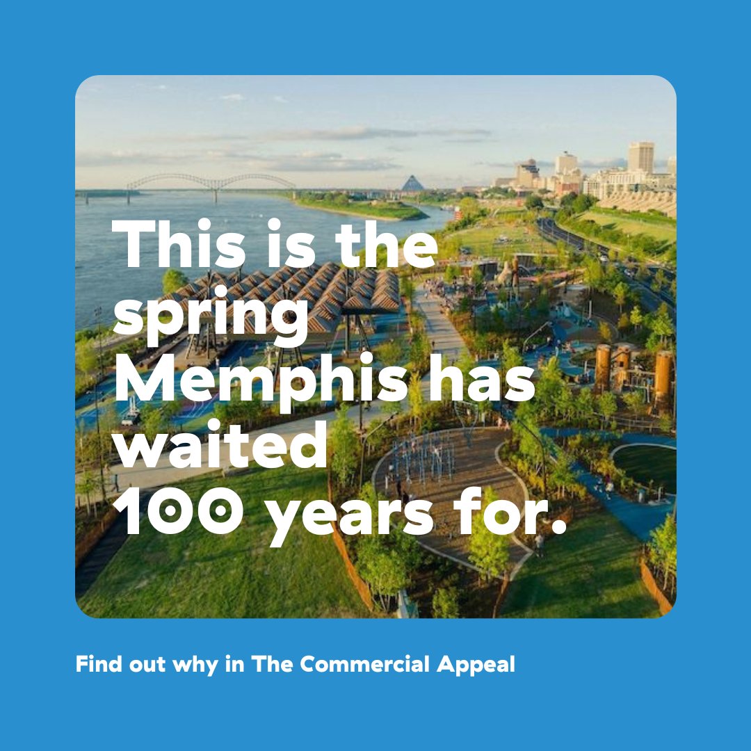 Memphis River Parks Partnership (@memriverparks) on Twitter photo Over the last century the Memphis riverfront harnessed the power of slow, but the spring we've waited 100 years for has finally arrived. Read about the long-sought-after transformation that's finally happened on the Memphis riverfront in <a href="/memphisnews/">Commercial Appeal</a> bit.ly/4dHosAk Over the last century the Memphis riverfront harnessed the power of slow, but the spring we've waited 100 years for has finally arrived. Read about the long-sought-after transformation that's finally happened on the Memphis riverfront in <a href="/memphisnews/">Commercial Appeal</a> bit.ly/4dHosAk