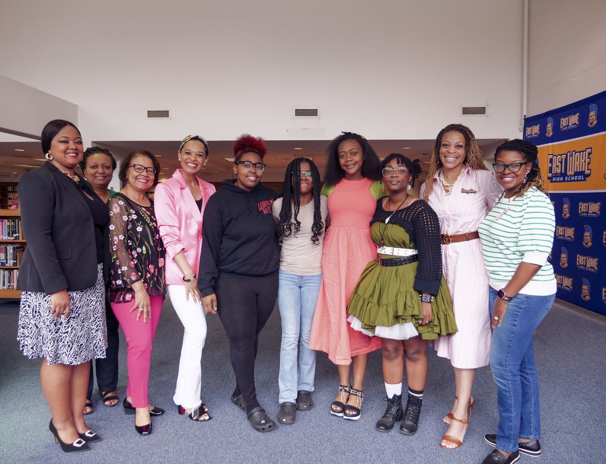 @eastwakehs, the Pearls of Purpose mentorship program has provided guidance & opportunities for the young women of East Wake to flourish through personal & professional growth. They just wrapped up their final mentoring session of the year, celebrating their progress & impact!