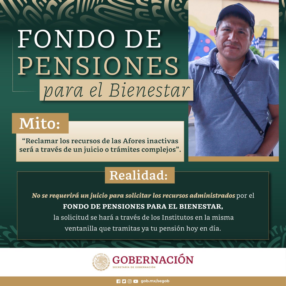 👉 ¡Recuerda! Puedes reclamar tu #Afore inactiva en cualquier momento. 

#reforma #afores #pensiones #méxico