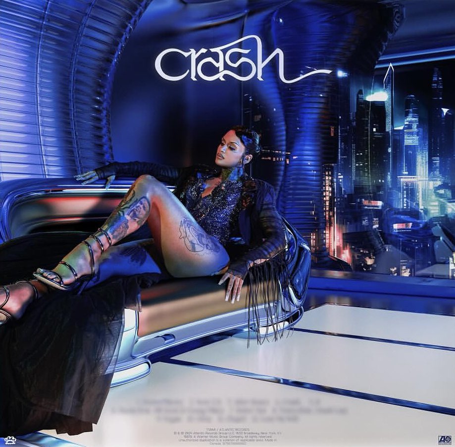 Kehlani reveals the back cover art to their new album “Crash” out June 21st.