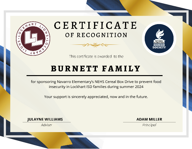 NavNEHS thanks the following community sponsors for donating to our cereal food drive for area food banks. With their help, we collected and purchased about 475 boxes of cereal to donate to families this summer! Stay tuned for our Cereal Box Domino Drop Celebration! #NavProud