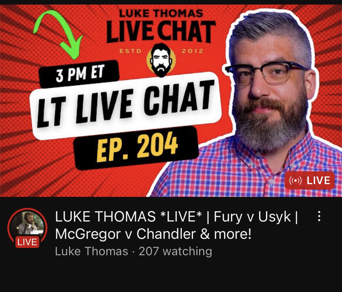 Babe wake up Luke Thomas is going live on YouTube @lthomasnews