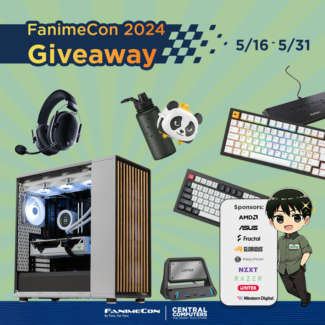 🌟 FanimeCon 2024 is just a week away! Get ready to dive into the fun with our massive giveaway! 🎮 Win a $2.5K gaming PC and over $3K in prizes. Visit our stores for extra entries. Don't miss out—giveaway ends on 5/31. ow.ly/HfA650RHMOA #pc #pcgamer #centralomputers