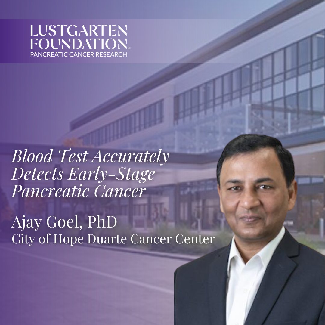 LUSTGARTEN-FUNDED RESEARCH: Scientists have developed a blood test that can accurately detect early-stage pancreatic cancer, according to results from a large study. lfdn.org/4bzGK4D
#ResearchIsFundamental #ProgressIsParamount
@cityofhope @SAAswim @AACR