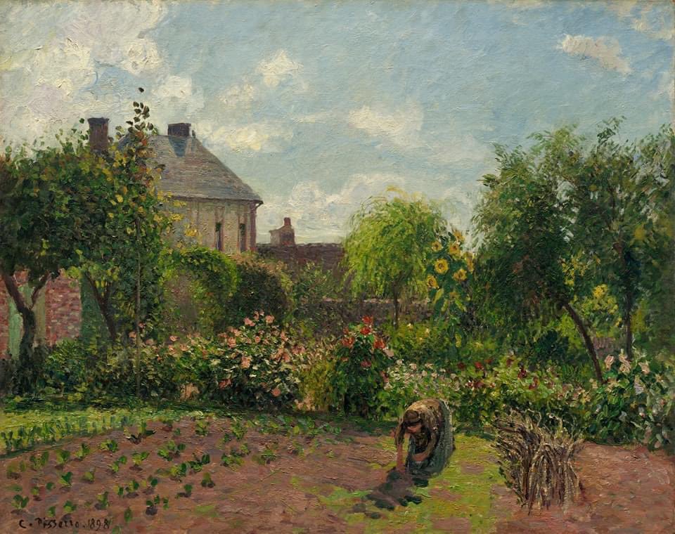 Camille Pissarro - Le jardin de l'artiste à Eragny [1898]