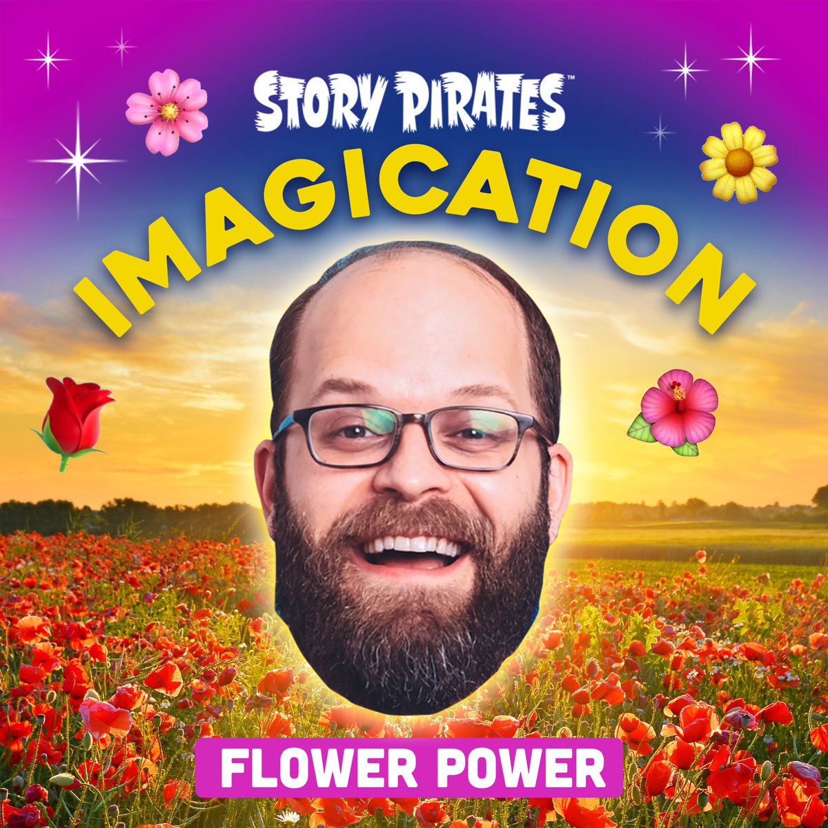 New Imagication! 🌸🧘 Peter guides listeners through a creative visualization with hypoallergenic pollen & a Mariah Carey impression and Australian accent that are... not great.  Listen in Creator Club at storypirates.com/creatorclub or on Story Pirates Podcast Plus feeds!