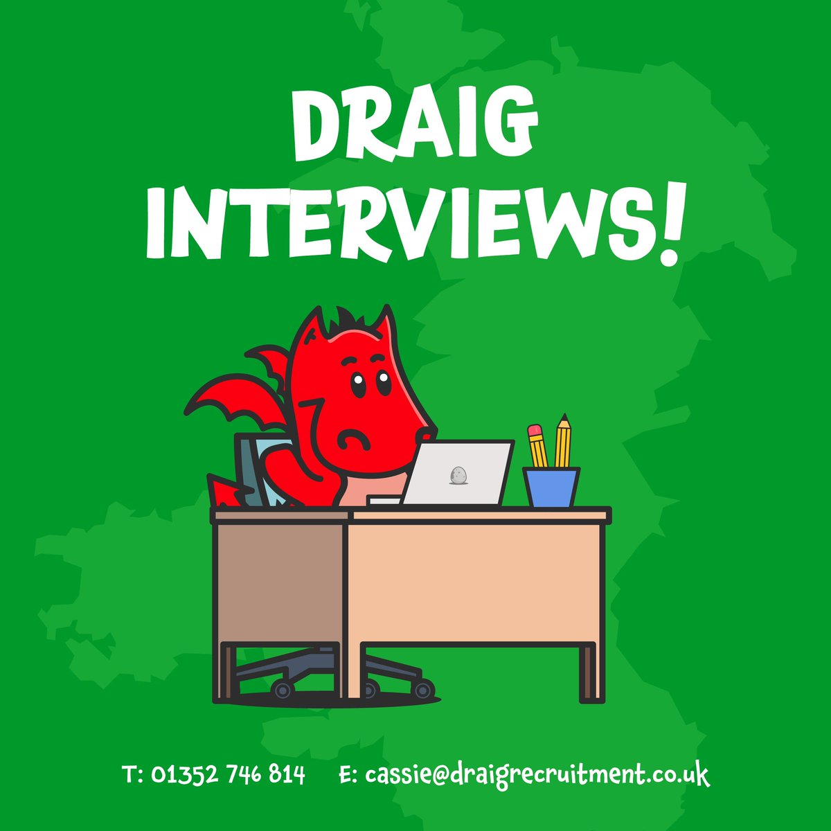 We have been busy interviewing for jobs to start in September. If you are a Teacher or Teaching Assistant or know anyone in education looking for work contact us info@draigrecruitment.co.uk 
#NWalesHour #NorthWalesSocial