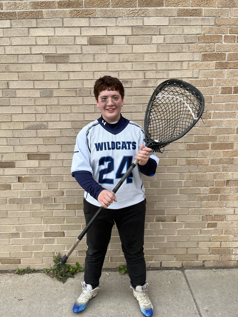 Last night Vs Iroquois 8th Grade captain Joey Buenafe led the Mod Squad Cats to a 9-6 comeback win, posting 26 saves on 32 shots 81% save percentage #RollCats