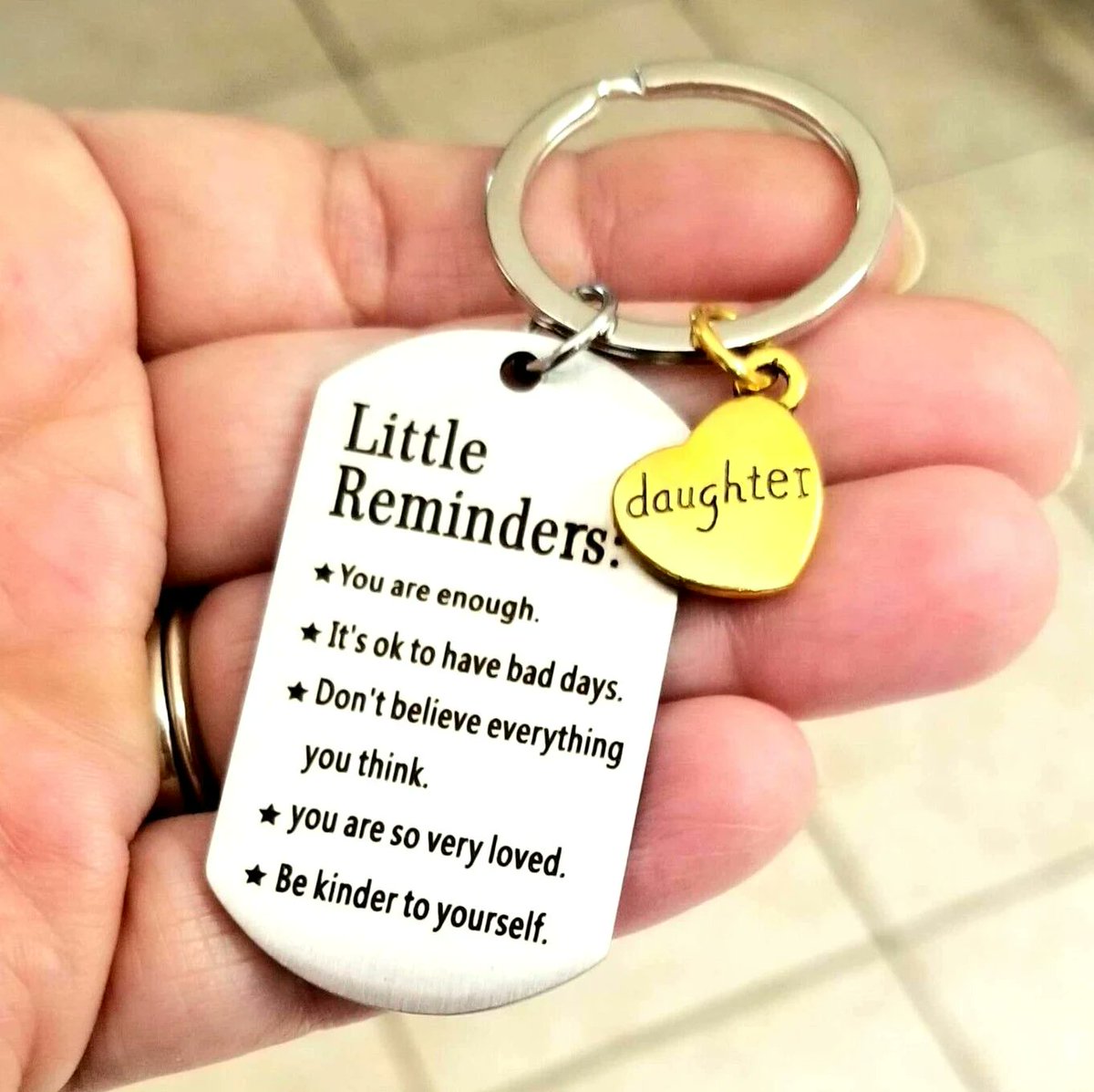 Daughter Keychain, Daughter Inspirational Gift, #DaughterGift #daughterkeychain #daughtergift #daughtergifts #giftfordaughter #giftsfordaughter #momdaughter #daddaughter #daughtergraduationgift #graduationgift #inspirational #affirmations  

 etsy.me/3V6M8He via @Etsy