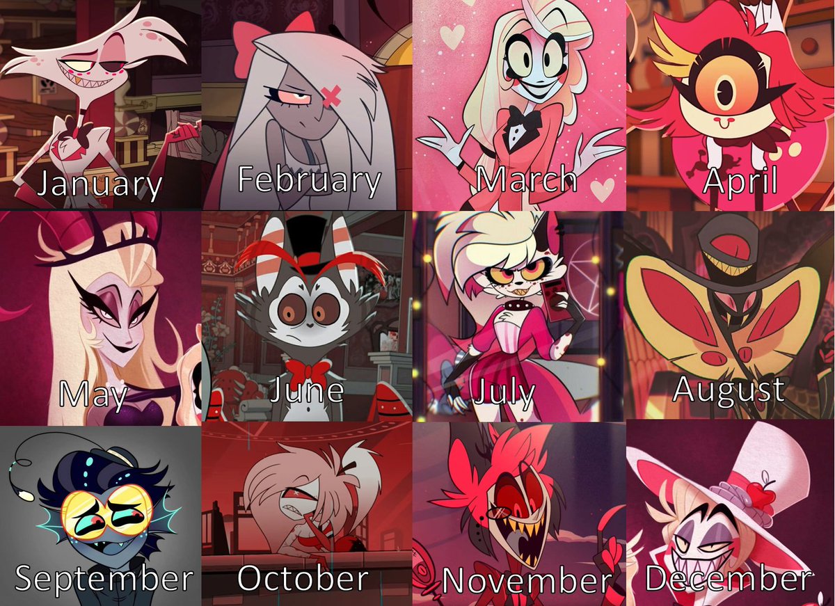 Your Birth Month = Your Hazbin Hotel Character!