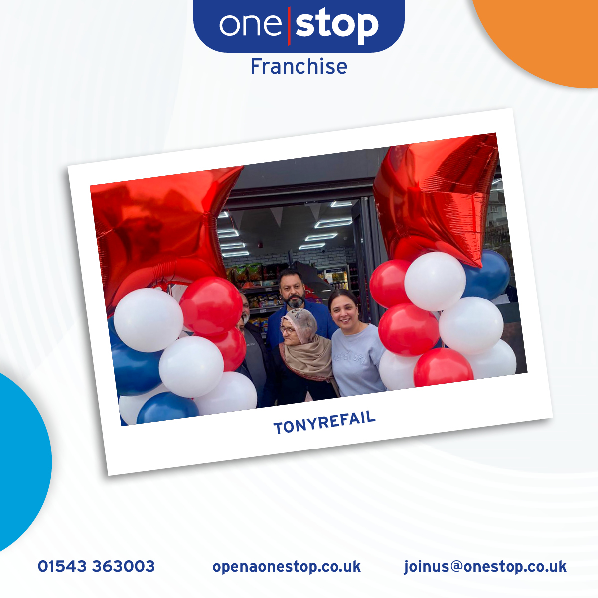 Tonyrefail has a new One Stop store! 🎉

Congratulations to our franchisees on the grand opening and the amazing store.

#OneStop #Franchise #Customers #Sales