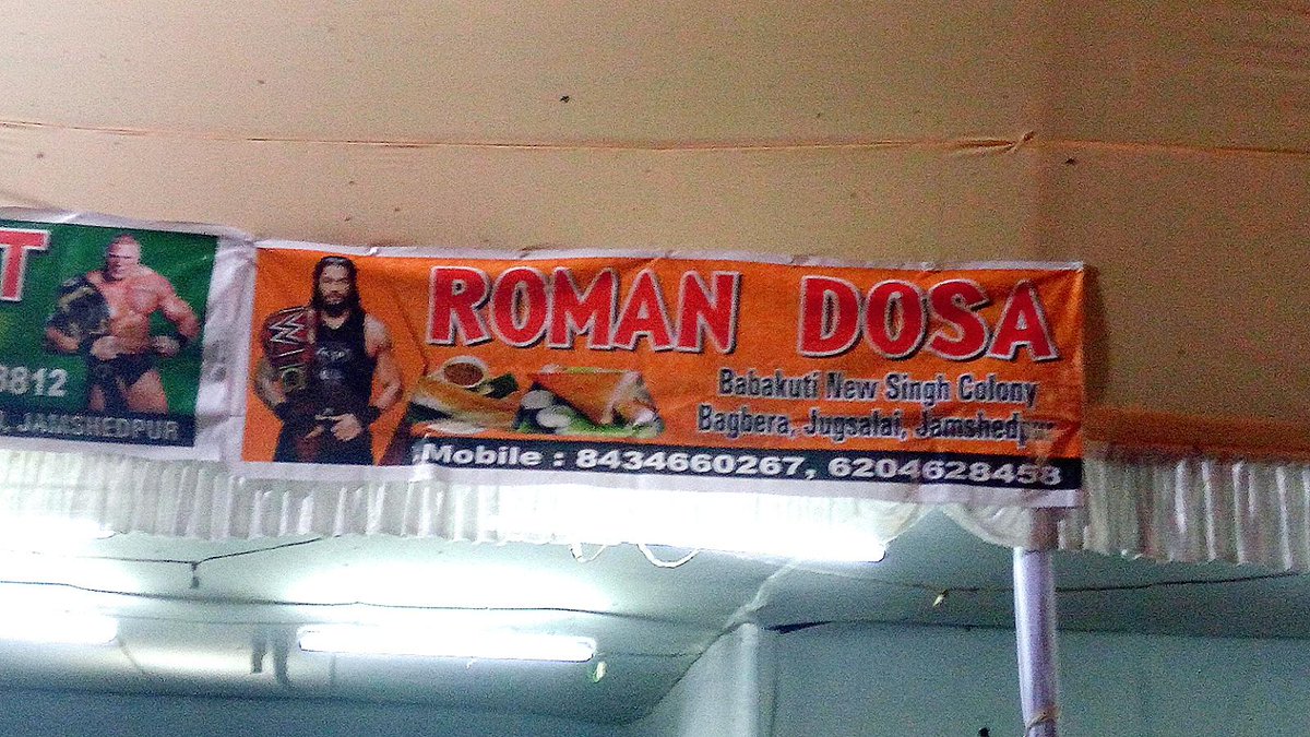 Roman Reigns' popularity in India is UNMATCHED 🔥

The fact that they have hotels and restaurants named after him is INSANE 😭