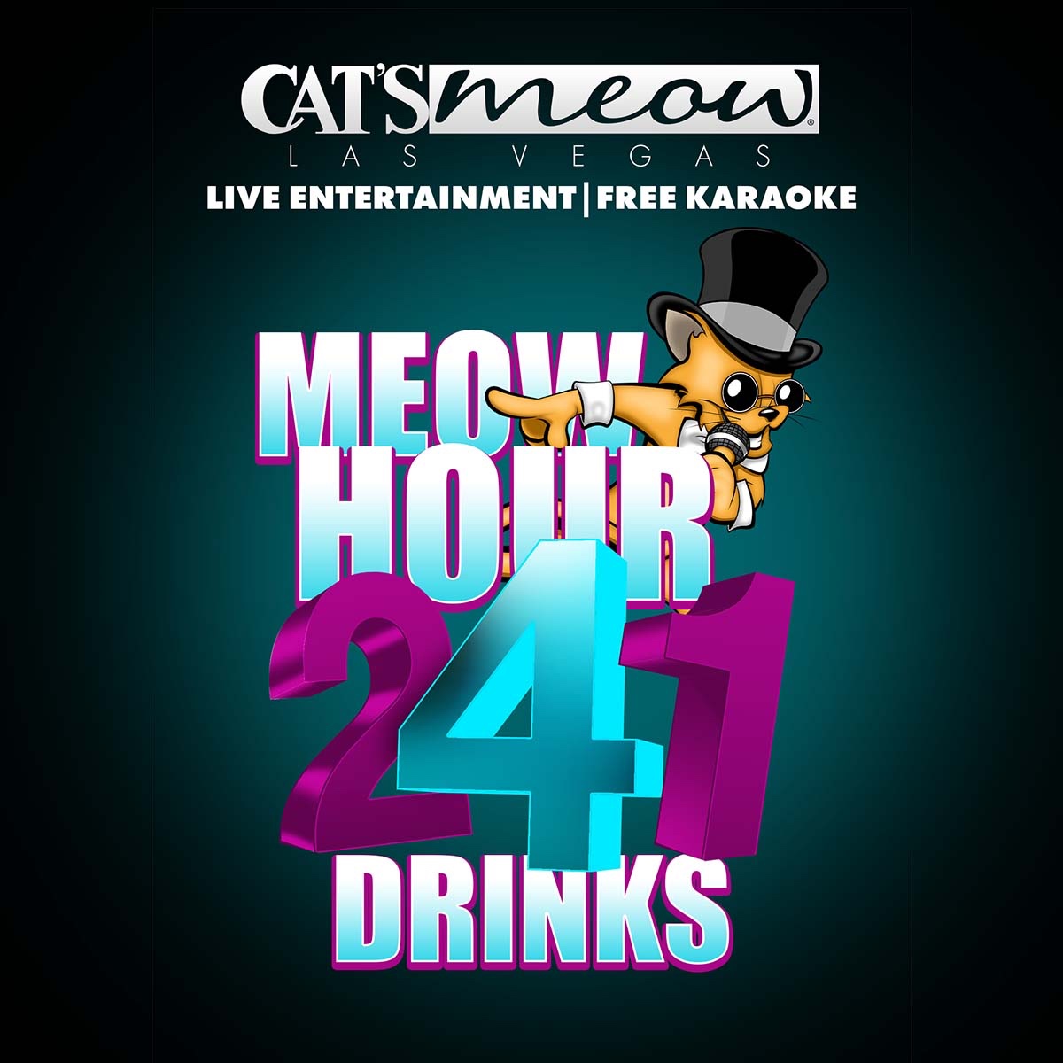 Join us for some fun tonight!  World-Famous #HappyHour with 2-FOR-1 DRINKS until 8PM!
.
.
.
#catskaraoke #karaoke #lasvegas #fremontstreet #happyhour #drinks #entertainment #fun