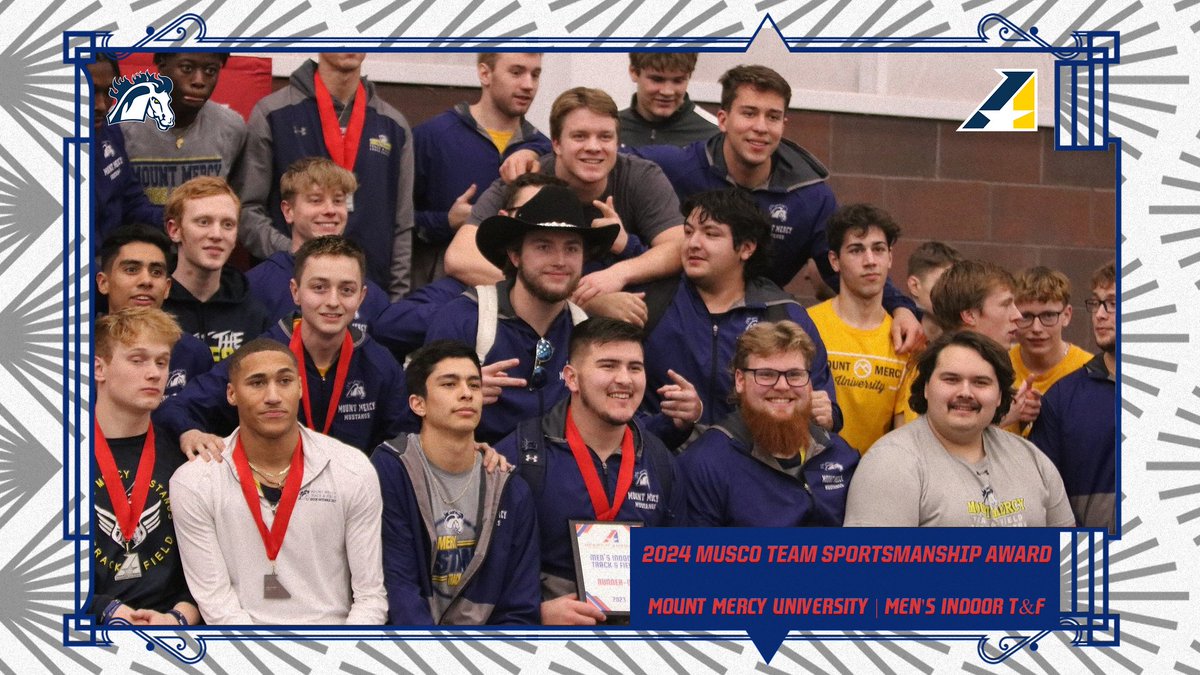 MEN'S INDOOR TRACK & FIELD, Congratulations to @Go_Mustangs on being selected the @MuscoLighting Team Sportsmanship Award Recipient for Men's Indoor Track & Field! heart.prestosports.com/sports/mtrack-…