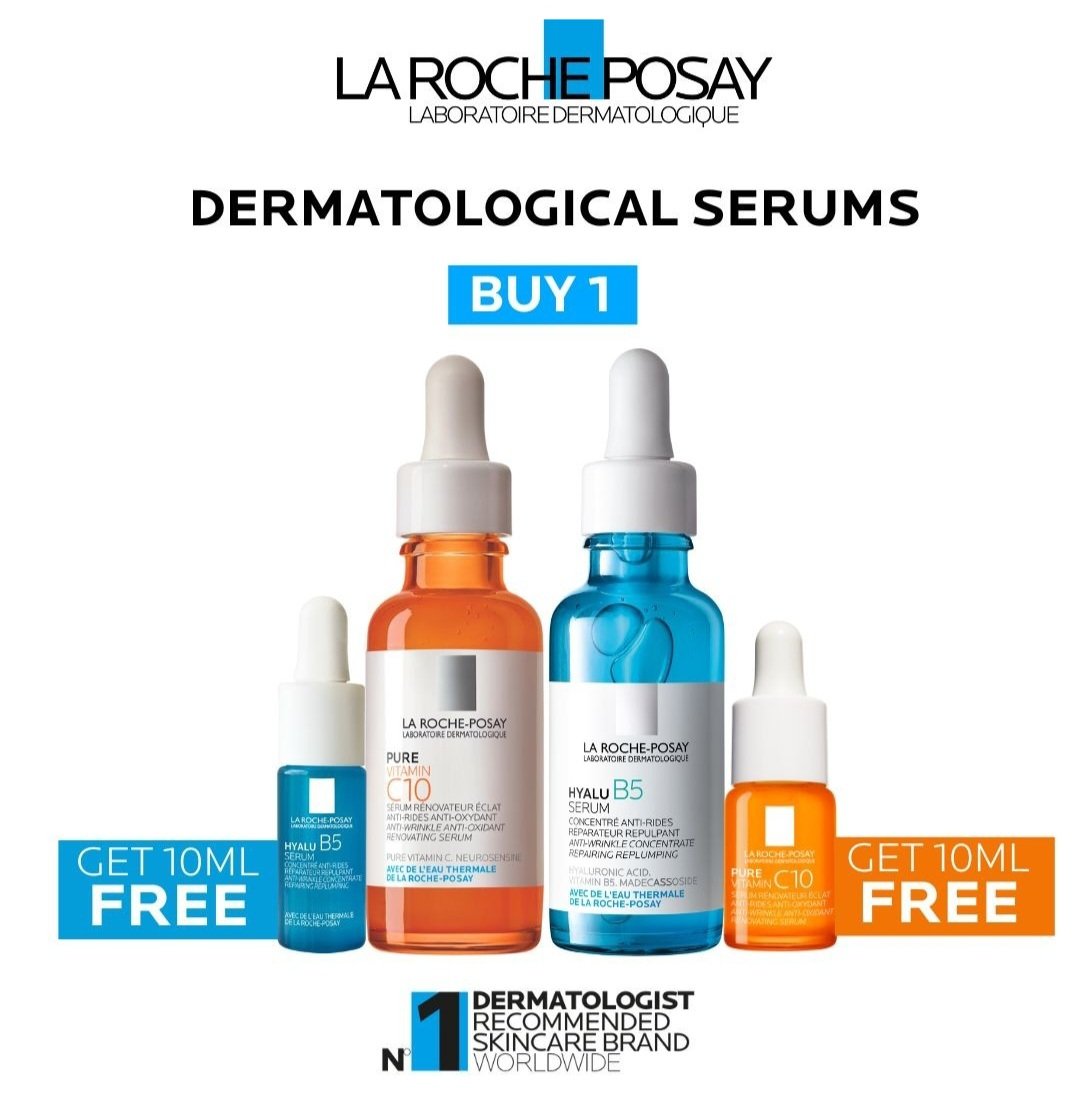 Have you tried @larocheposay dermatologically tested serums? The serums are now of offer with amazing discounts. Buy any of the serums shown above and get to win a 10ml size for free.

Shop @rosslynrivieramall branch and enjoy free parking all day long.

@larocheposay #brands