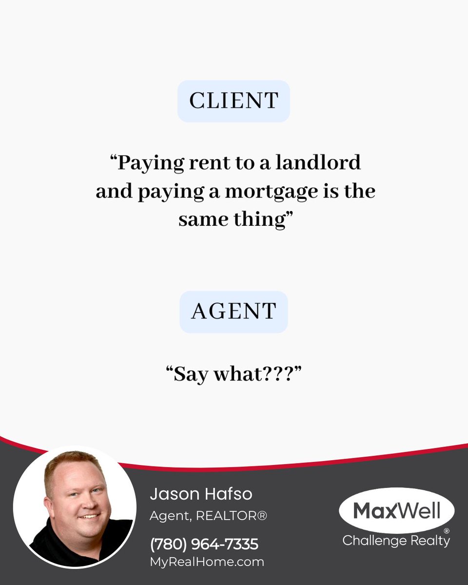 Rent vs Mortgage: not the same! Renting pays the landlord, but a mortgage builds your equity and wealth. Own a home, invest in your future. Interested in the financial perks of buying vs renting? Let's talk. 

#homeownership #realestateinvestment #buildingequity #MyRealHome