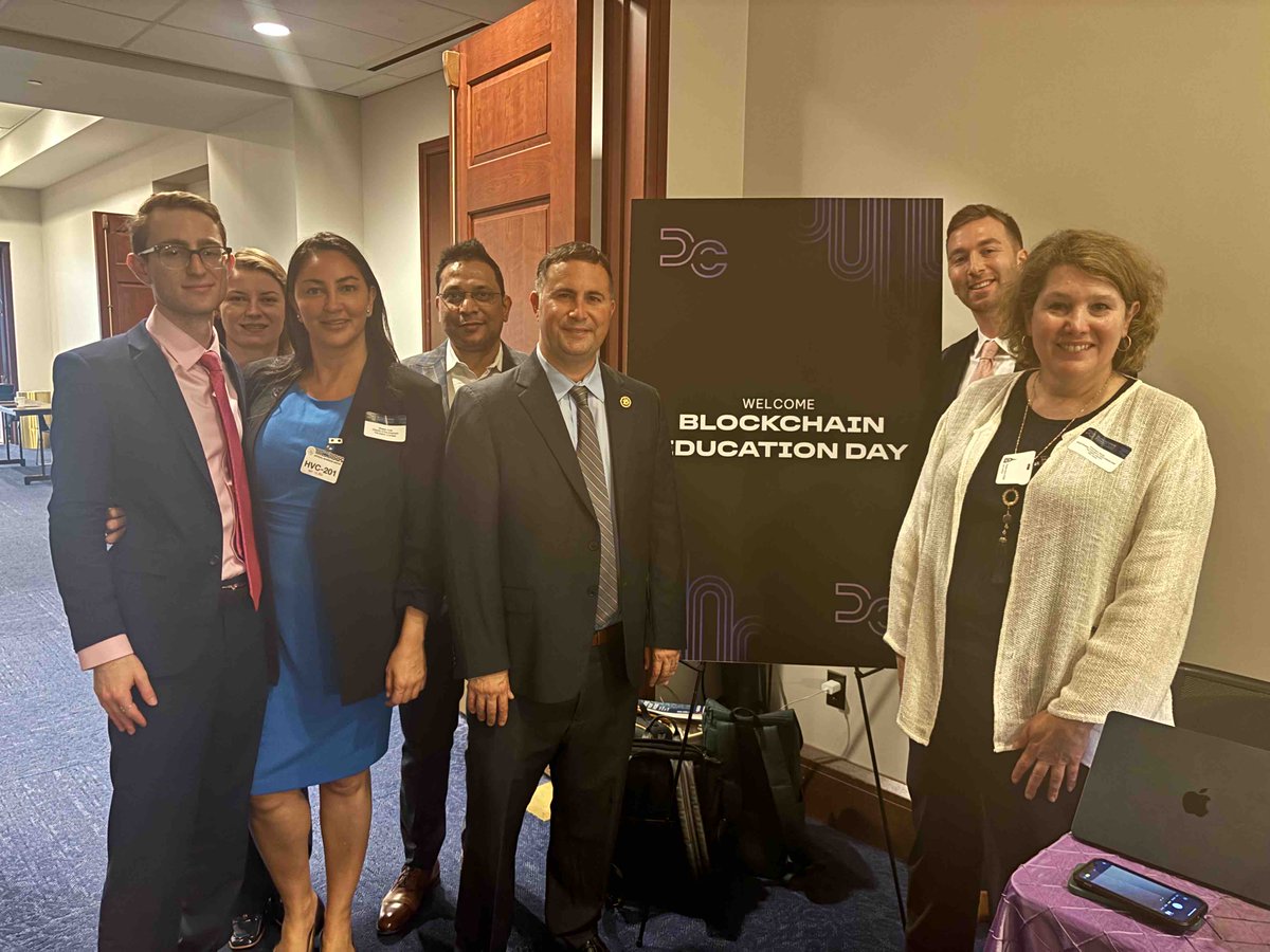 We were honored to be joined by Rep. Darren Soto (FL-9) at Blockchain Education Day 2024. A huge thank you to all members and staff who held meetings with us today to discuss the future of #Blockchain technology.