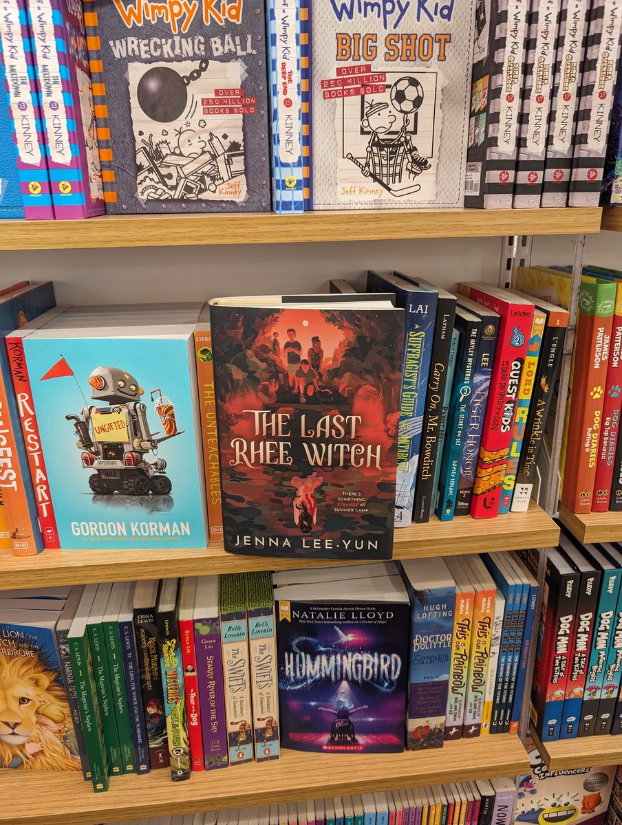 Tracy Smith Schmidt (@tschmidtwrites) on Twitter photo So excited to see <a href="/jennaleeyun/">Jenna Lee-Yun (updates only; mostly on IG)</a>'s fabulous middle grade debut The Last Rhee Witch in the wild at our local Barnes & Noble! Congratulations, Jenna!!!
#thelastrheewitch #2024debuts #kidlit So excited to see <a href="/jennaleeyun/">Jenna Lee-Yun (updates only; mostly on IG)</a>'s fabulous middle grade debut The Last Rhee Witch in the wild at our local Barnes & Noble! Congratulations, Jenna!!!
#thelastrheewitch #2024debuts #kidlit