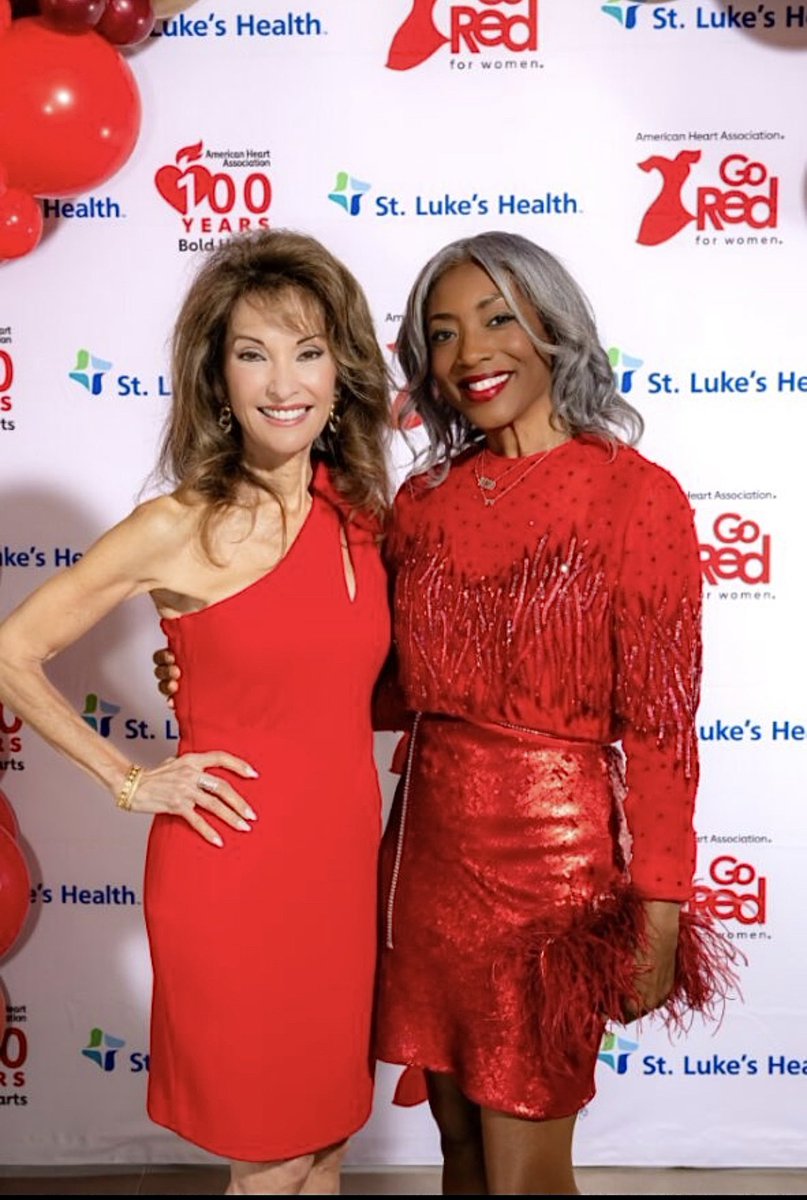 When the Universe aligns an unexpected moment to meet your greatest childhood TV fav. The Erica Kane aka Susan Lucci, never could I have imagined! Thank you @Susan_Lucci, @GoRedForWomen and the @American_Heart. 100 years and still saving lives! ♥️ 
#StrokeSurvivor #HeartHealth