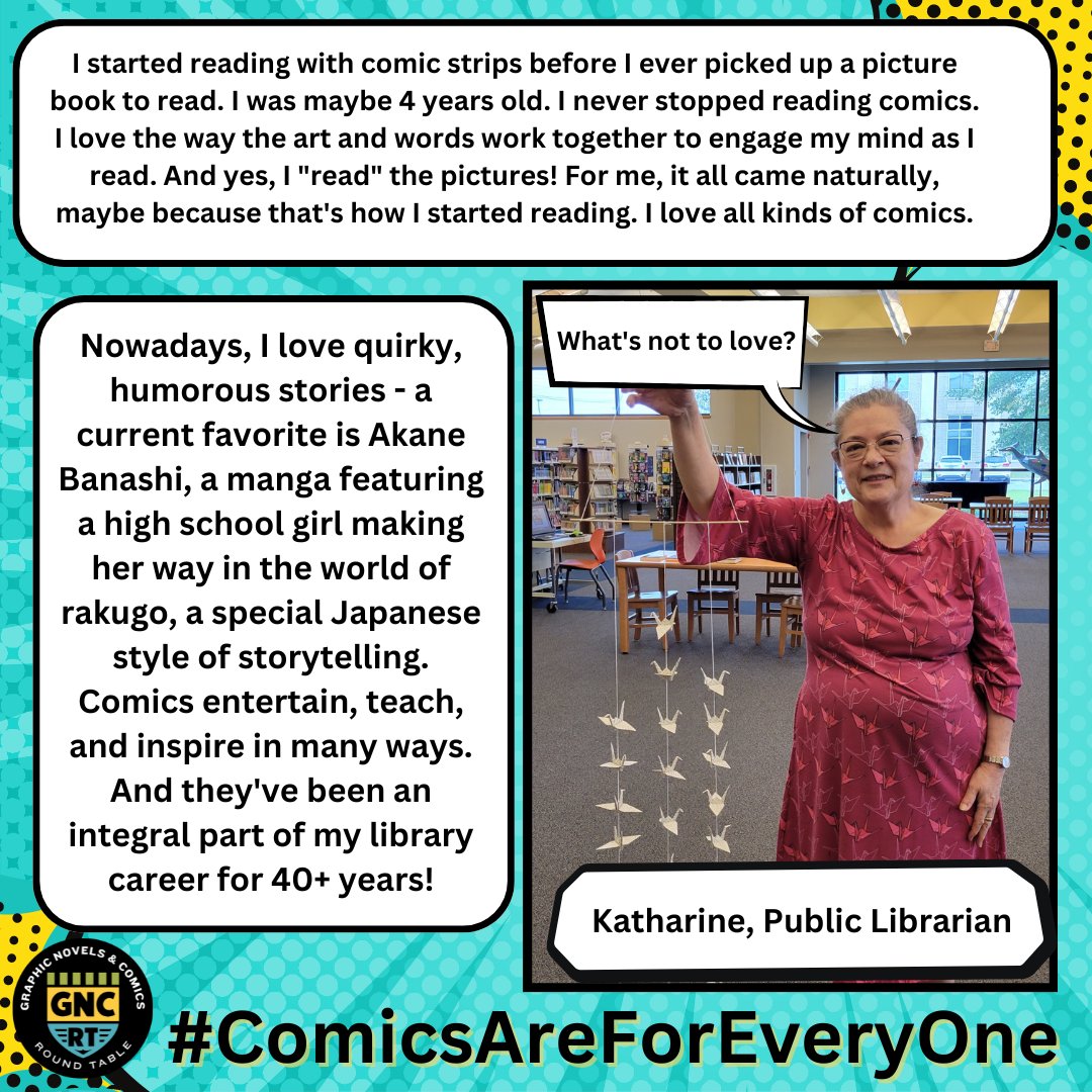 'Comics entertain, teach, and inspire in many ways.' 'What's not to love?' We definitely agree with that! Wanna share why you love comics? Fill out our form: bit.ly/ComicsR4Everyo… #ComicsAreForEveryOne