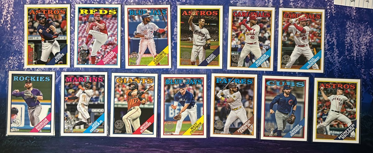 2023 35th Anniversary lot 🚨👇🏻

Stack the lot for $3 

@CodiDaReposter 
@HobbyRetweet_ 
#thehobby 
#baseballcards 
#whodoyoucollect 
#PastPresentPacks