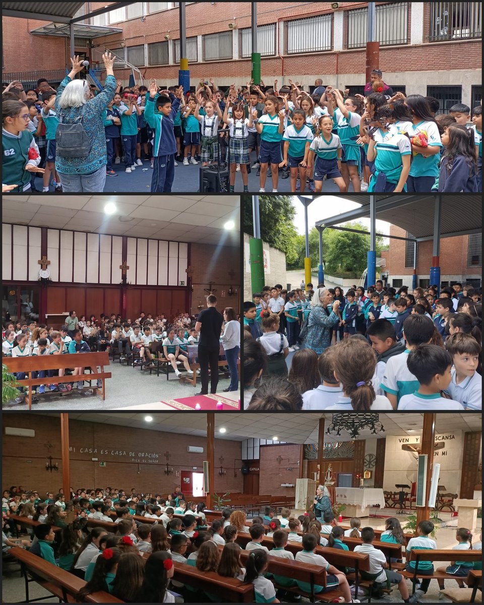 Alumn@s de 3° y 4° E.P. en su peregrinación a la parroquia de la Virgen de la Fuensanta. Un camino de fe, compañerismo y aprendizaje. ¡Qué emocionante compartir este tipo de experiencias juntos! 
#sanviatormadrid #epsanvimadrid #peregrinaciónfuensanta 🙏🏼🏫🚶‍♀️🚶