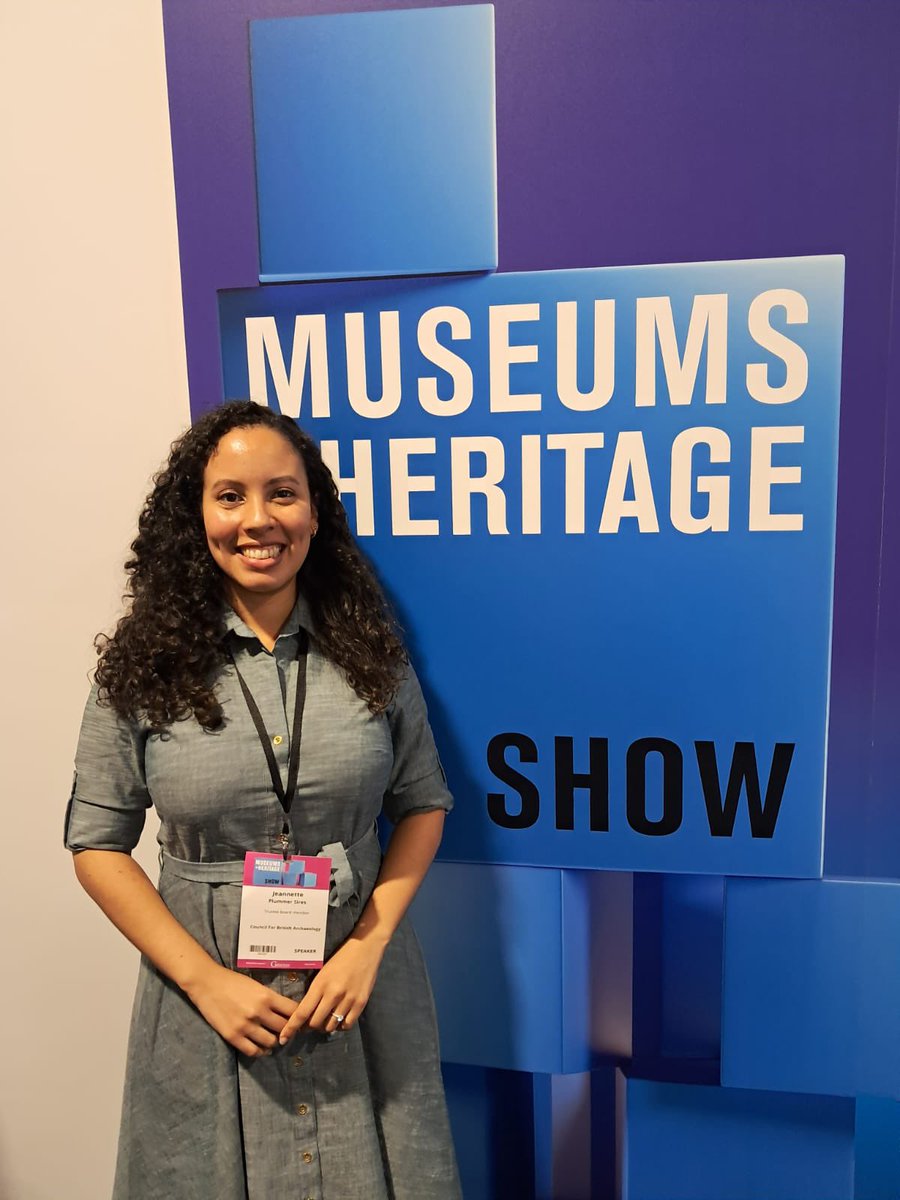 Great discussion in our ‘Towards Inclusive Governance’ panel yesterday @MandHShow I got to speak about my ongoing experience as a trustee @archaeologyuk Thank you to my co-panelist @waji35 for such a dynamic conversation! @museum_detox