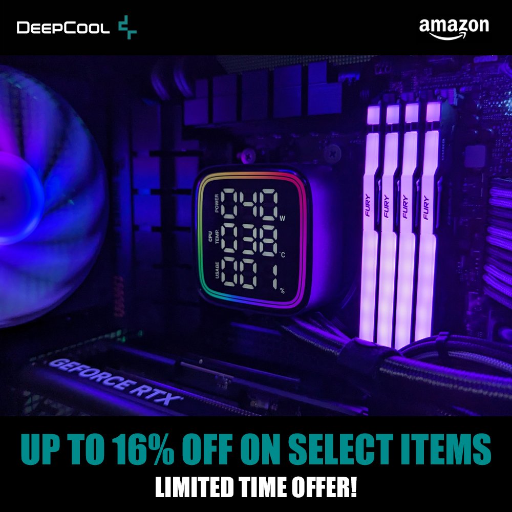 Even more discounts for our friends up in Canada! 🍁 Take advantage of discounts on the LD360, AK coolers, and LT coolers before it’s too late! LD360: bit.ly/4aErtyN All other deals: bit.ly/4bginZY #DeepCool #StayCool #AmazonCA #Deals