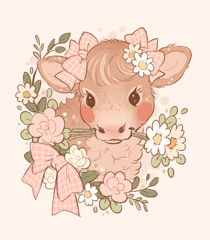 「I just rly love cows 」|✿ Celesse ✿のイラスト