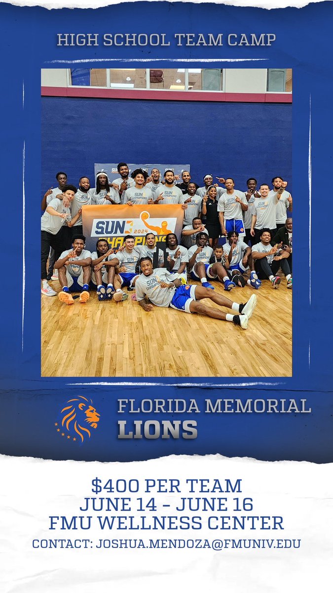 Teams representing all of South Florida will be at the FMU Wellness Center next month 🦁 Only a few spots remain so DM to register 🏀 You won’t want to miss out! #BDBS #BattleInTheGardens