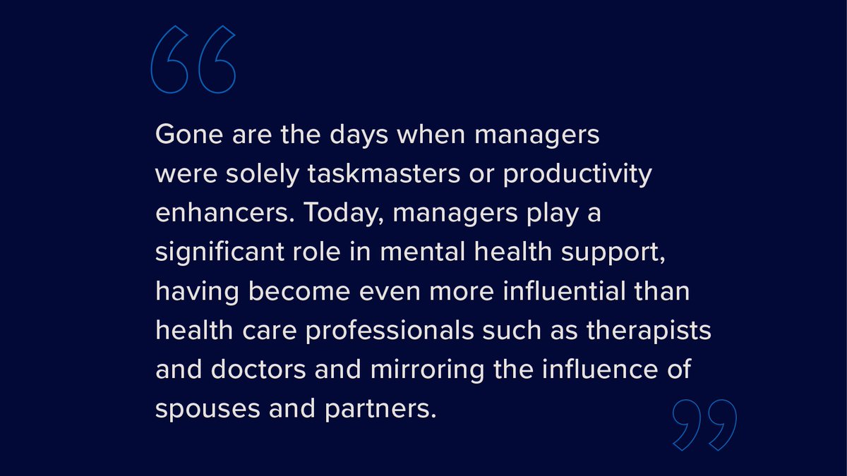 #SHRM research reveals that 40% of people managers said their mental health declined when they entered a managerial or leadership role. Read More: bit.ly/4bGevRP #MentalHealthAwareness