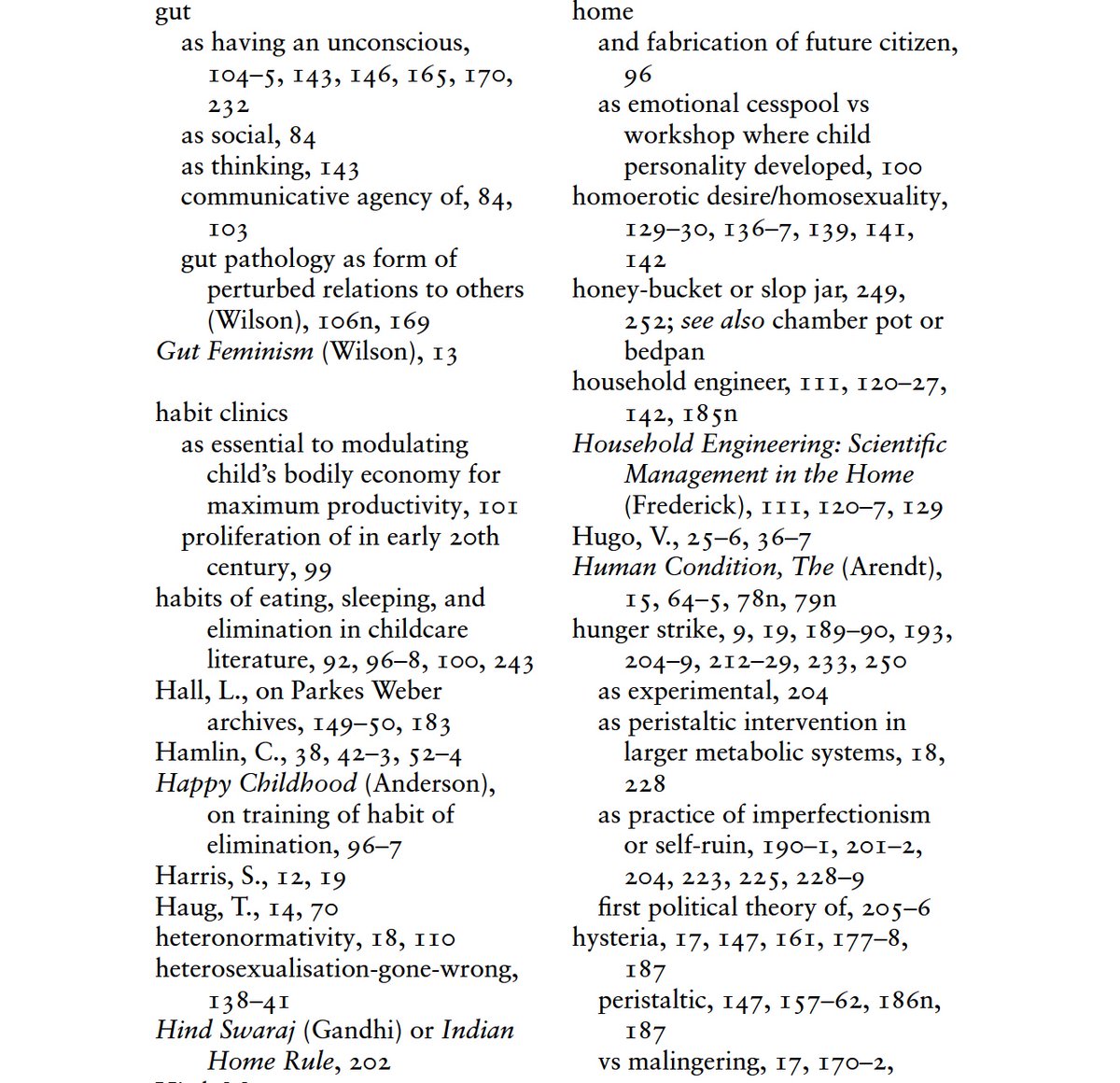 Indexical Hints "Gut, as having an unconscious"