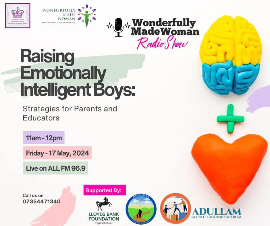 Tune In Tomorrow! 🎙️at 11am on @ALLFM as we celebrate International Day of the Boy Child with a special show on 'Raising Emotionally Intelligent Boys: Strategies for Parents and Educators.' @InHisImageCIC @LBFEW