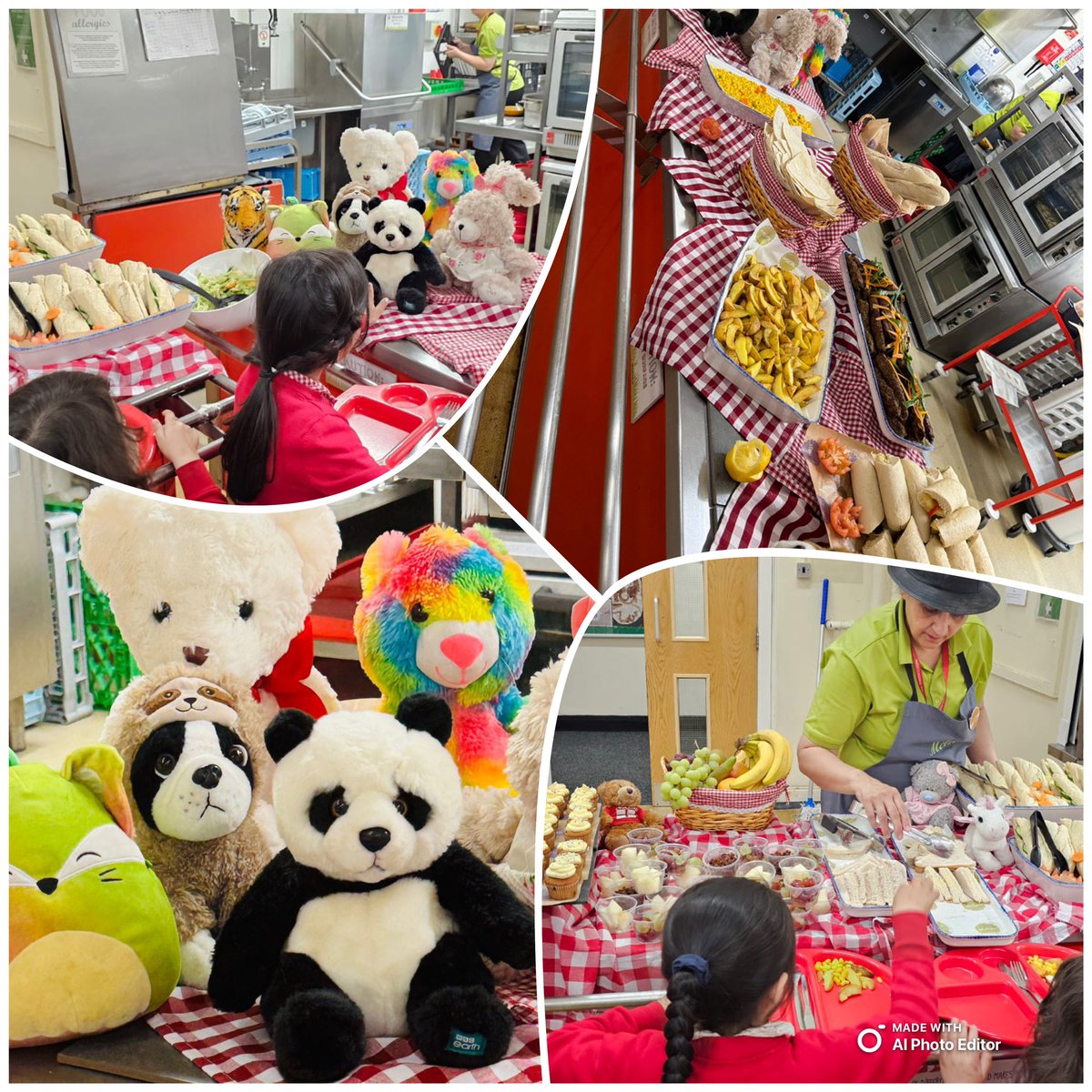 Our primary pupils had a fantastic time at the teddy bear picnic themed lunch today! 🧸🍽️ #WeAreStar