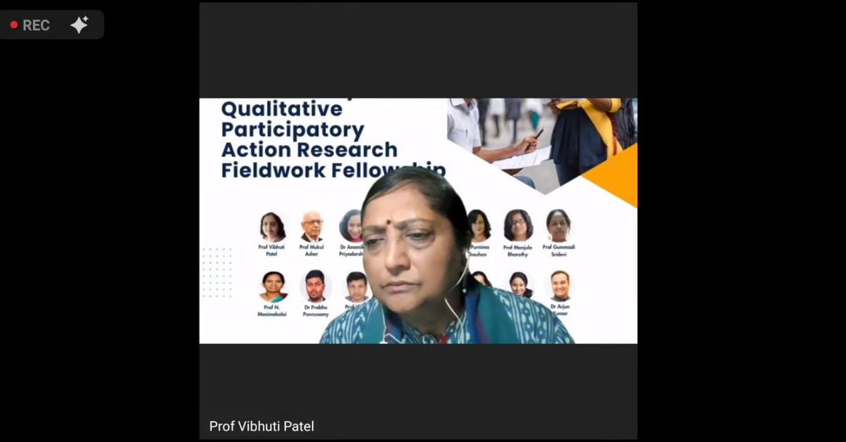 Day 2 Session @amarjesani
#PublicPolicy #Qualitative #Participatory #ActionResearch #Fieldwork #Fellowship- Cohort 3.0  | #IMPRI #WebPolicyLearning
lnkd.in/gHDYVVdt
@ProfVibhuti