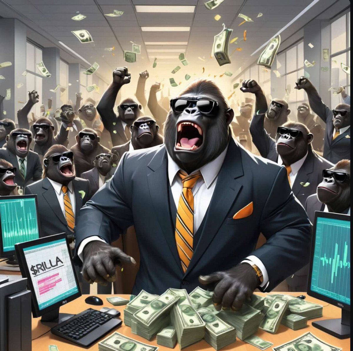 Gorilla with Glasses - Primate Business (@primatebusiness) on Twitter photo We’re one of the oldest collections on Cronos Chain 🔥🦍
$Rilla can be swapped in <a href="/EbisusBay/">Ebisu's Bay | GameFi - NFT Market - DEX</a>’s Dex — LP are locked and owner renounced?!
It is the next memecoin of the szn!
Who knows? You might miss out on a 10x 😜 🦍📈 #cronosMemesDegens #CrofamMeme #crofam #memecoins #cro We’re one of the oldest collections on Cronos Chain 🔥🦍
$Rilla can be swapped in <a href="/EbisusBay/">Ebisu's Bay | GameFi - NFT Market - DEX</a>’s Dex — LP are locked and owner renounced?!
It is the next memecoin of the szn!
Who knows? You might miss out on a 10x 😜 🦍📈 #cronosMemesDegens #CrofamMeme #crofam #memecoins #cro