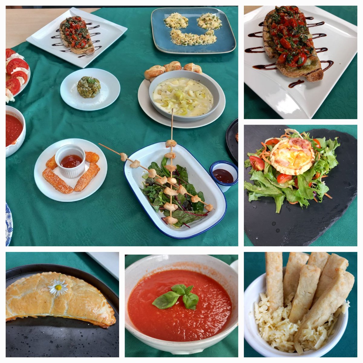 This week in Mrs Parkinson's Masterchef Kitchen, 8 Brook, Hill and Tower whipped up some delicious starters. #Learningtogetherforsuccess