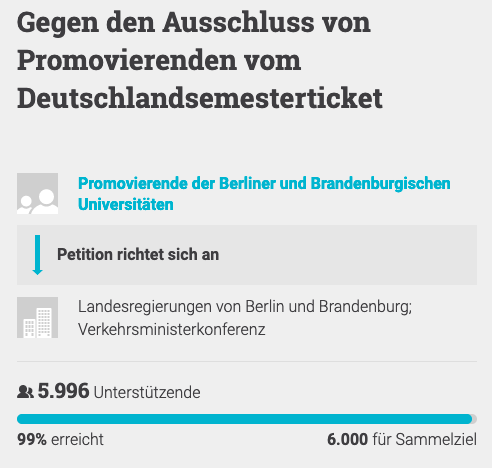SemtixForAll (@semtixforall) on Twitter photo Nur noch 4 Unterschriften bis zu unserem Ziel 🤩
Dann wird unsere Petition an das Abgeordnetenhaus von Berlin (<a href="/AGH_Berlin/">Abgeordnetenhaus von Berlin</a>) und den Brandenburger Landtag (<a href="/Brandenburg_LT/">Landtag Brandenburg</a>) in Potsdam gehen.
#SemtixForAll #Semesterticket Nur noch 4 Unterschriften bis zu unserem Ziel 🤩
Dann wird unsere Petition an das Abgeordnetenhaus von Berlin (<a href="/AGH_Berlin/">Abgeordnetenhaus von Berlin</a>) und den Brandenburger Landtag (<a href="/Brandenburg_LT/">Landtag Brandenburg</a>) in Potsdam gehen.
#SemtixForAll #Semesterticket
