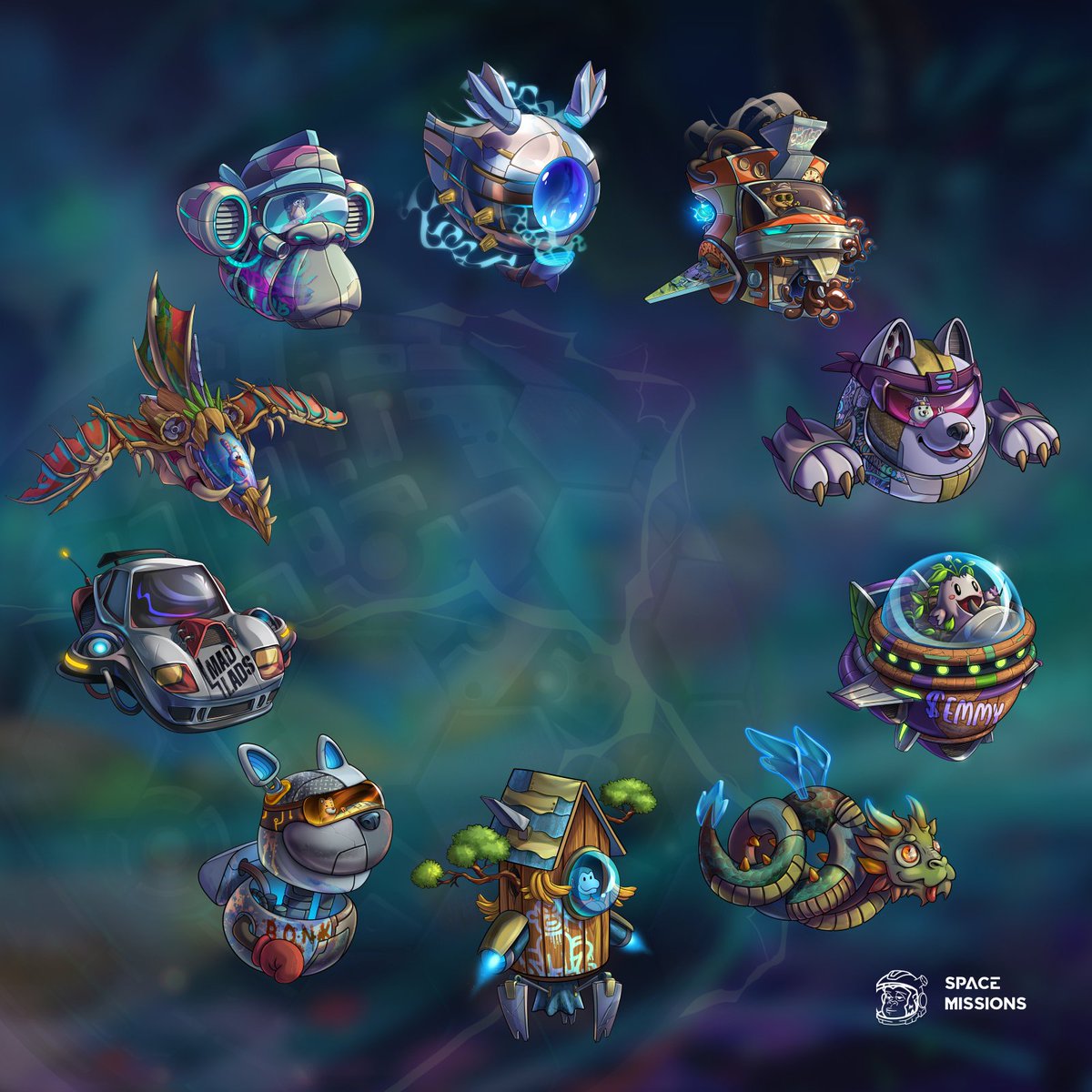 YellowFishZ's tweet image. The fleet of brave explorers are assembling 🚀
Who is the next to join the space crew?
Which is your favorite?