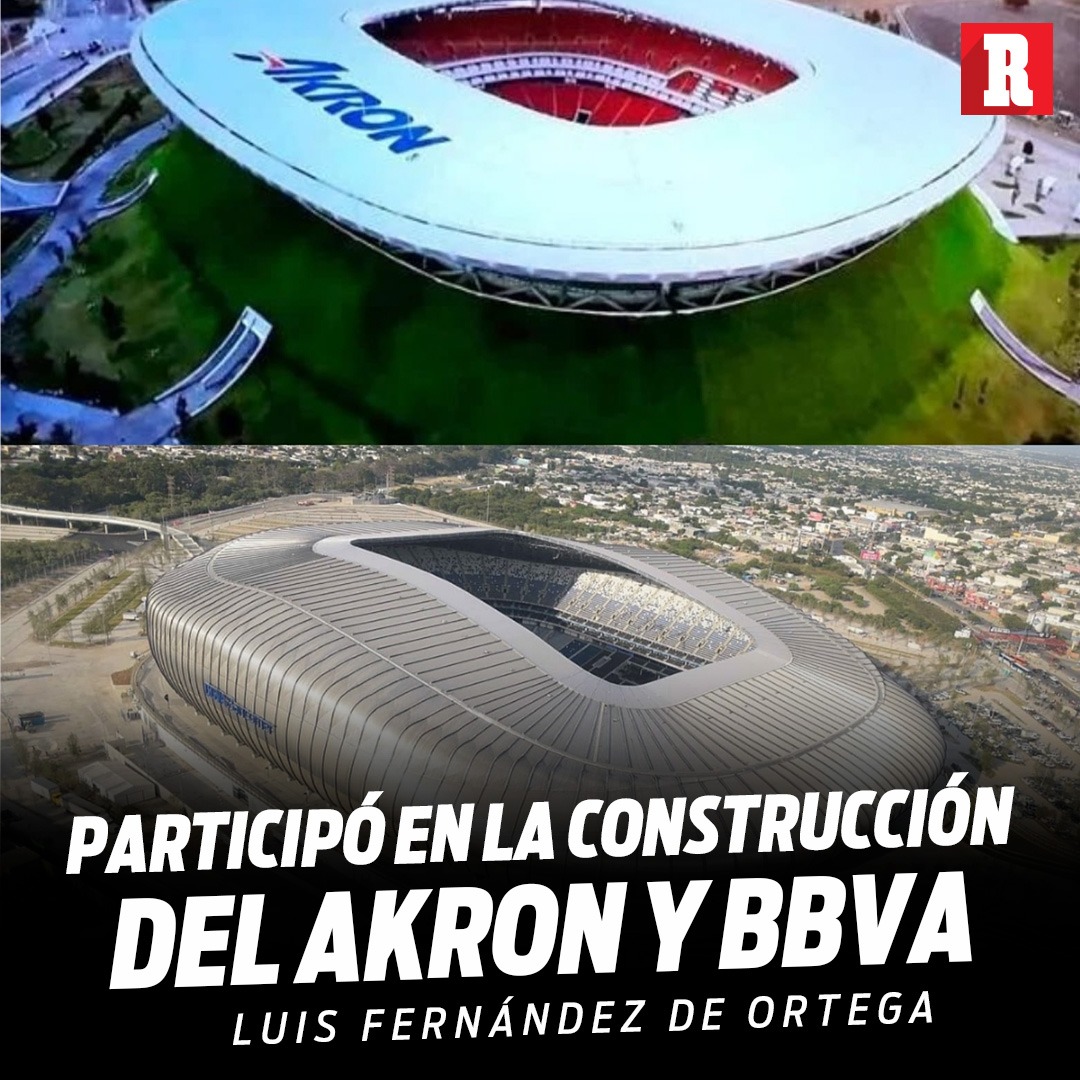 @ilianyAparicio @Carlos_Ponz Luis Fernández de Ortega ha participado en los proyectos del Estadio BBVA y el Estadio Akron, dos de los más modernos de México y América Latina.