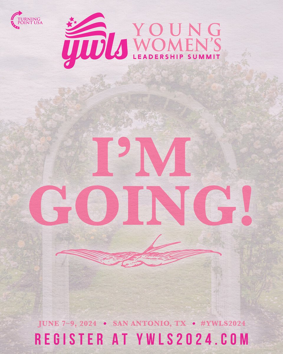 Are YOU going to #YWLS2024?! Don't forget to secure your spot at the LARGEST gathering for conservative women: YWLS2024.com