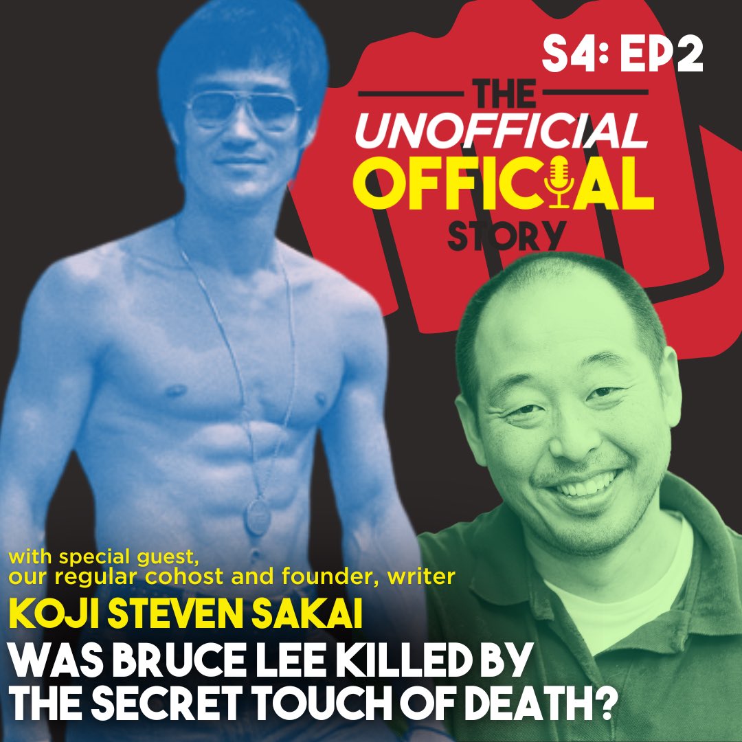 The Unofficial Official Story Podcast (@theunofofstory) on Twitter photo Season 4: Episode 2 of the Unofficial Official Story is LIVE! We’re joined by Koji Steven Sakai…who always joins us…and literally is the reason we exist… to discuss, Was Bruce Lee killed by the Secret Touch of Death?
@ksakai1 <a href="/TheCatAlvarado/">Cat Alvarado</a> <a href="/funnydp/">Dwayne perkins</a> Season 4: Episode 2 of the Unofficial Official Story is LIVE! We’re joined by Koji Steven Sakai…who always joins us…and literally is the reason we exist… to discuss, Was Bruce Lee killed by the Secret Touch of Death?
@ksakai1 <a href="/TheCatAlvarado/">Cat Alvarado</a> <a href="/funnydp/">Dwayne perkins</a>