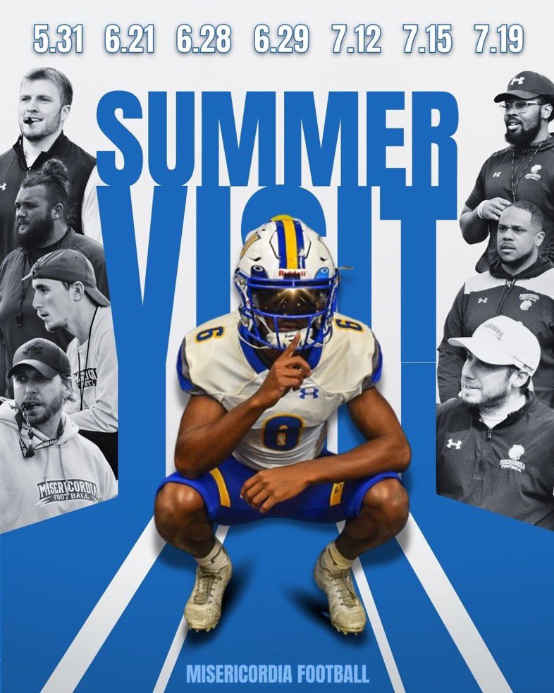 I will be at <a href="/MUCougarsFB/">Misericordia University Football</a> on 6/29 #AGTG🙏🏽 . <a href="/coachmslaughter/">Mahlon Slaughter</a>