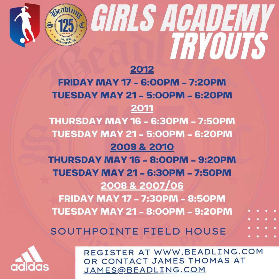 ‼️2024-25 Girls Academy Coaching Assignments‼️ Looking forward to seeing everyone at tryouts starting tonight! See next slide ➡️ tryout times. #WearTheB