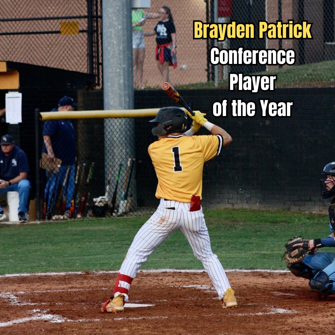 BaseballKm's tweet image. Congratulations to Senior OF/P Brayden Patrick for receiving Conference Player of the Year!
Hitting Stats:
BA: .429
OBP: .519
OPS: 1.361
SLG: .841
27 total hits
21 RBI’s
20 runs
10 SB’s (100%)
Pitching Stats:
IP: 46.1
7-1 record
98 strikeouts
12 walks
ERA: 1.51