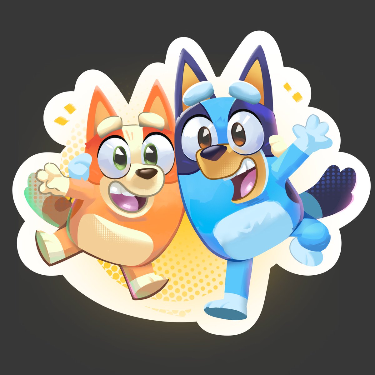 Bluey and Bingo cus why not?

#bluey #fanart