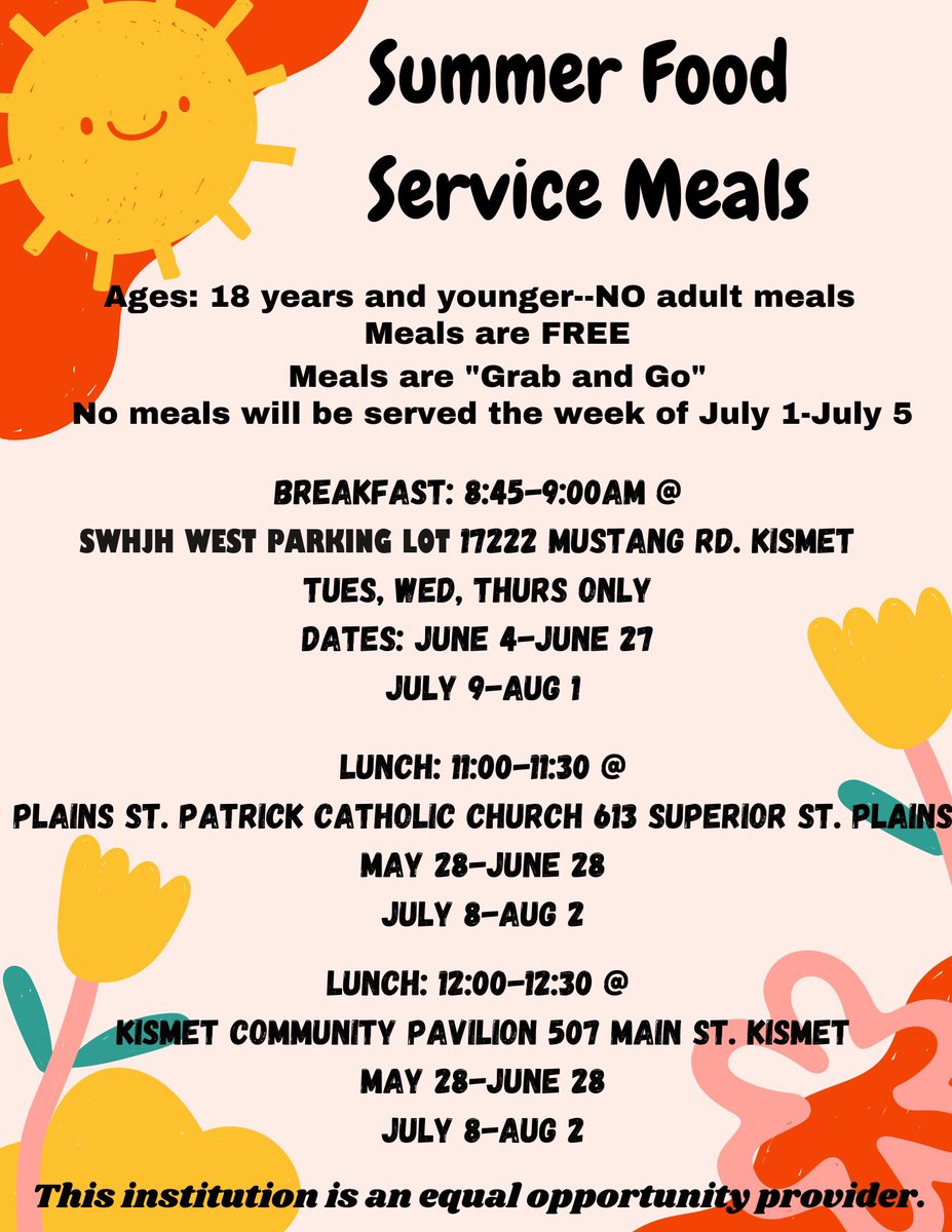 Information for all incoming SWH 7th through 12th grade student-athletes about Summer Weights. Also, information for Summer Meals.